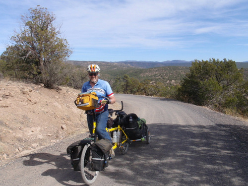 Dennis and the Bee on the topout from Wall Lake Canyon.